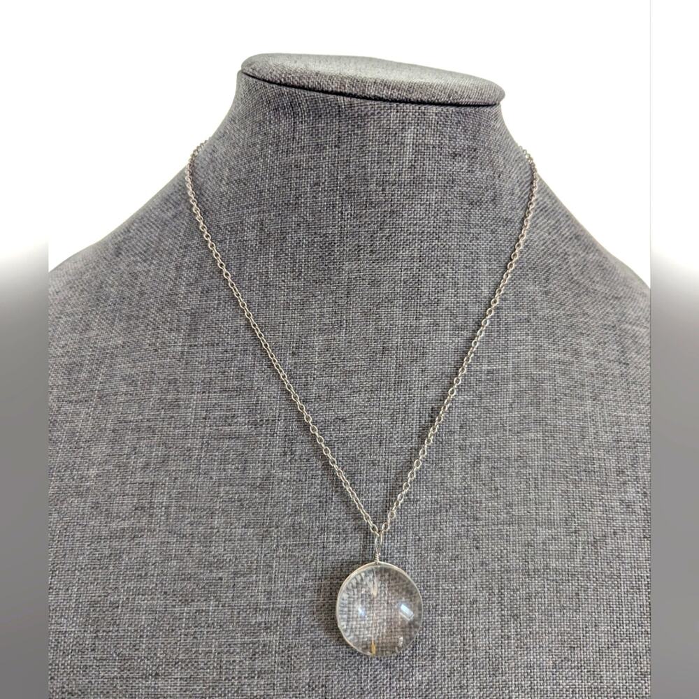 Magical Make A Wish Lucky Dandelion Puff Seed Resin Boho Chain Pendant Necklace